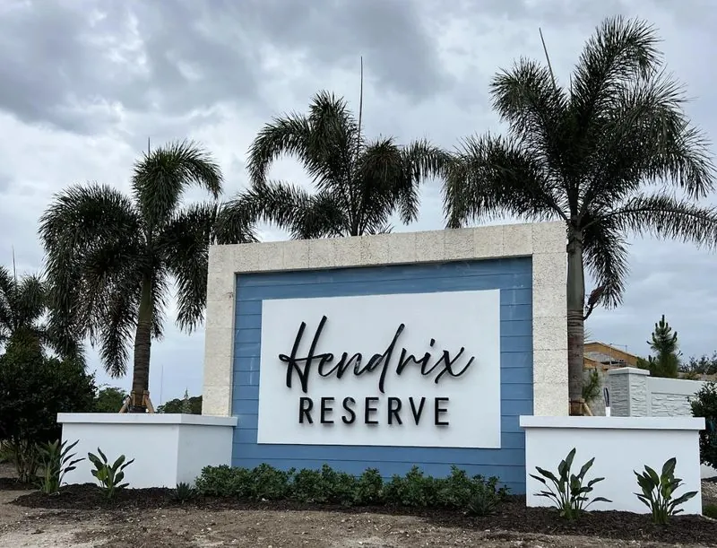 Hendrix Reserve community entrance